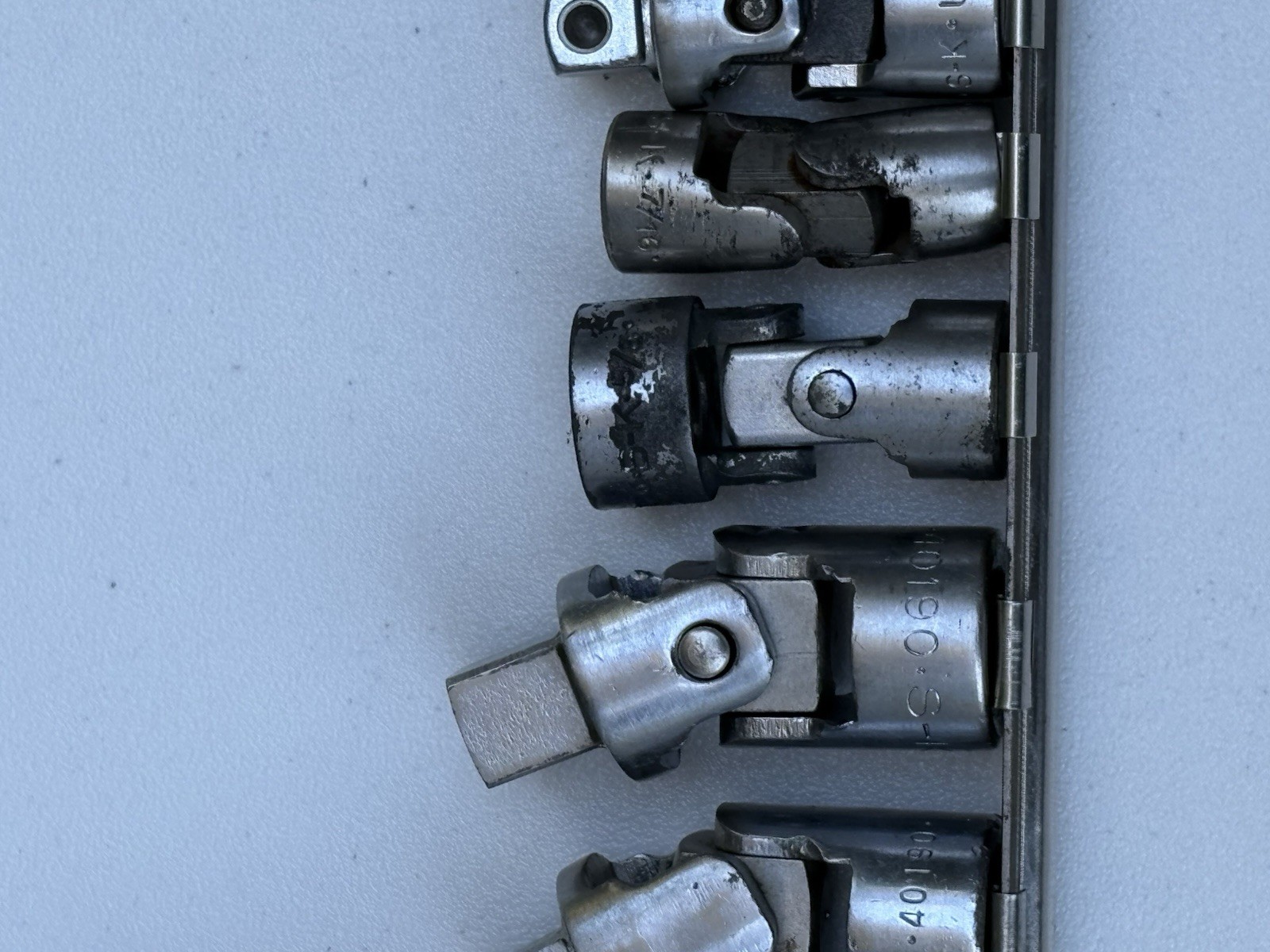 Lot of 7 SK Tools (S-K) Universal Joints, Swivels & Adapters – Made in USA!