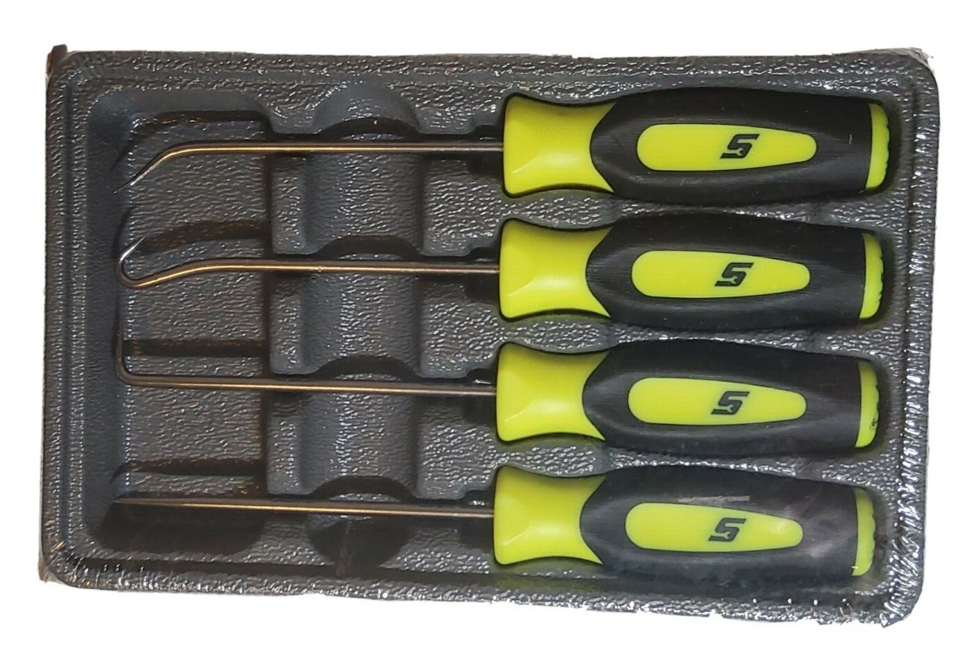 Snap-on Pick Set SGASA204CHV *YELLOW SOFT HANDLES* HI-VIZ BRAND NEW & SEALED!
