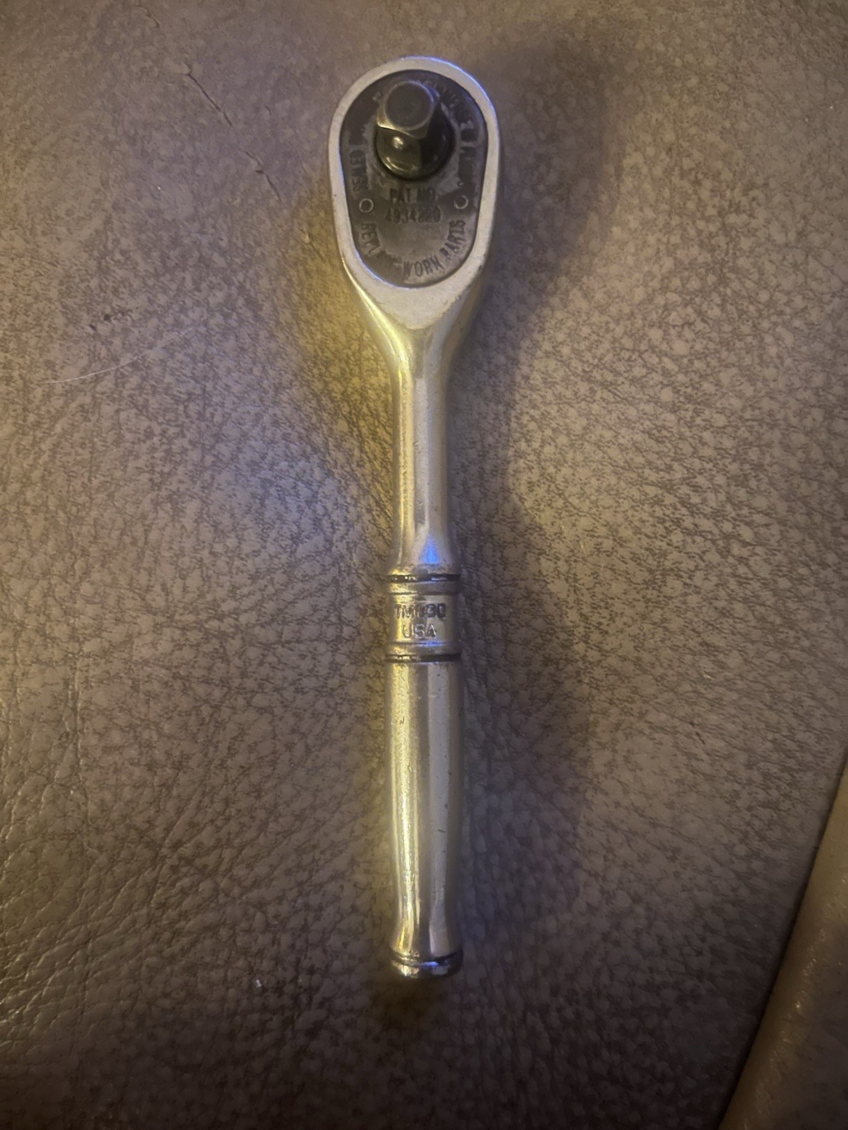 Snap On TM830 1/4” Drive Standard Handle 30 Tooth Ratchet 4.5” Long