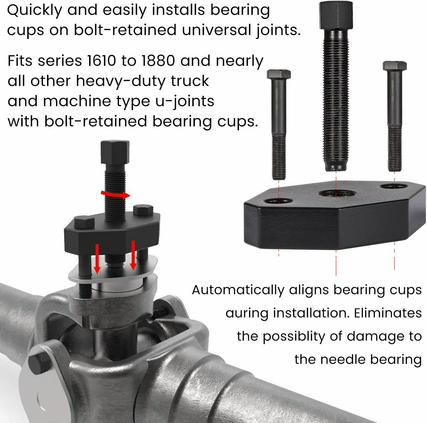 10102 Universal Heavy Duty U Joint Puller & 5192 Bearing Cup Installer Tool