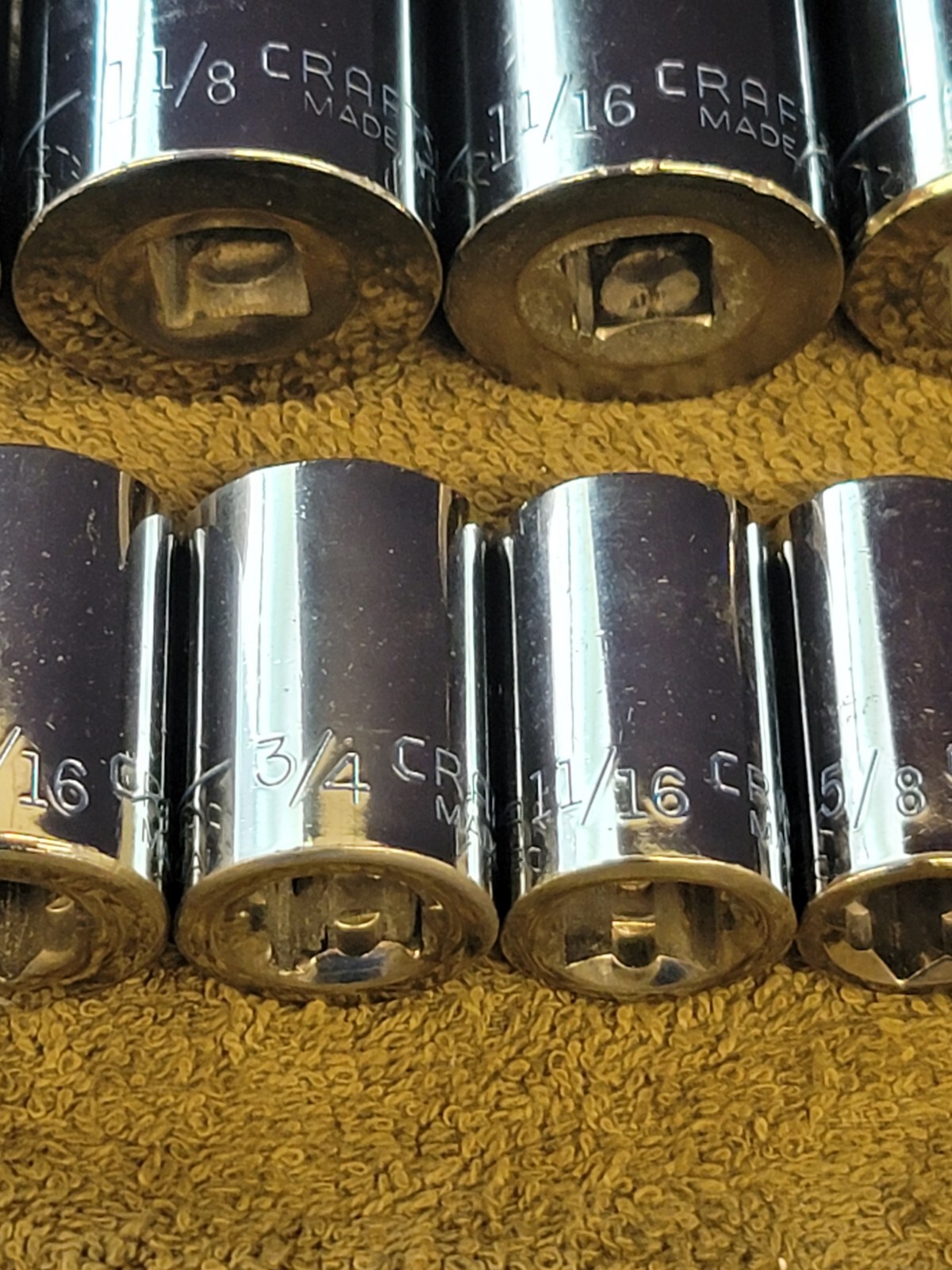 13 Craftsman Sae Socket Set 1/2″ Drive 1-1/4″ to 7/16″ G2 12 Point Tools USA
