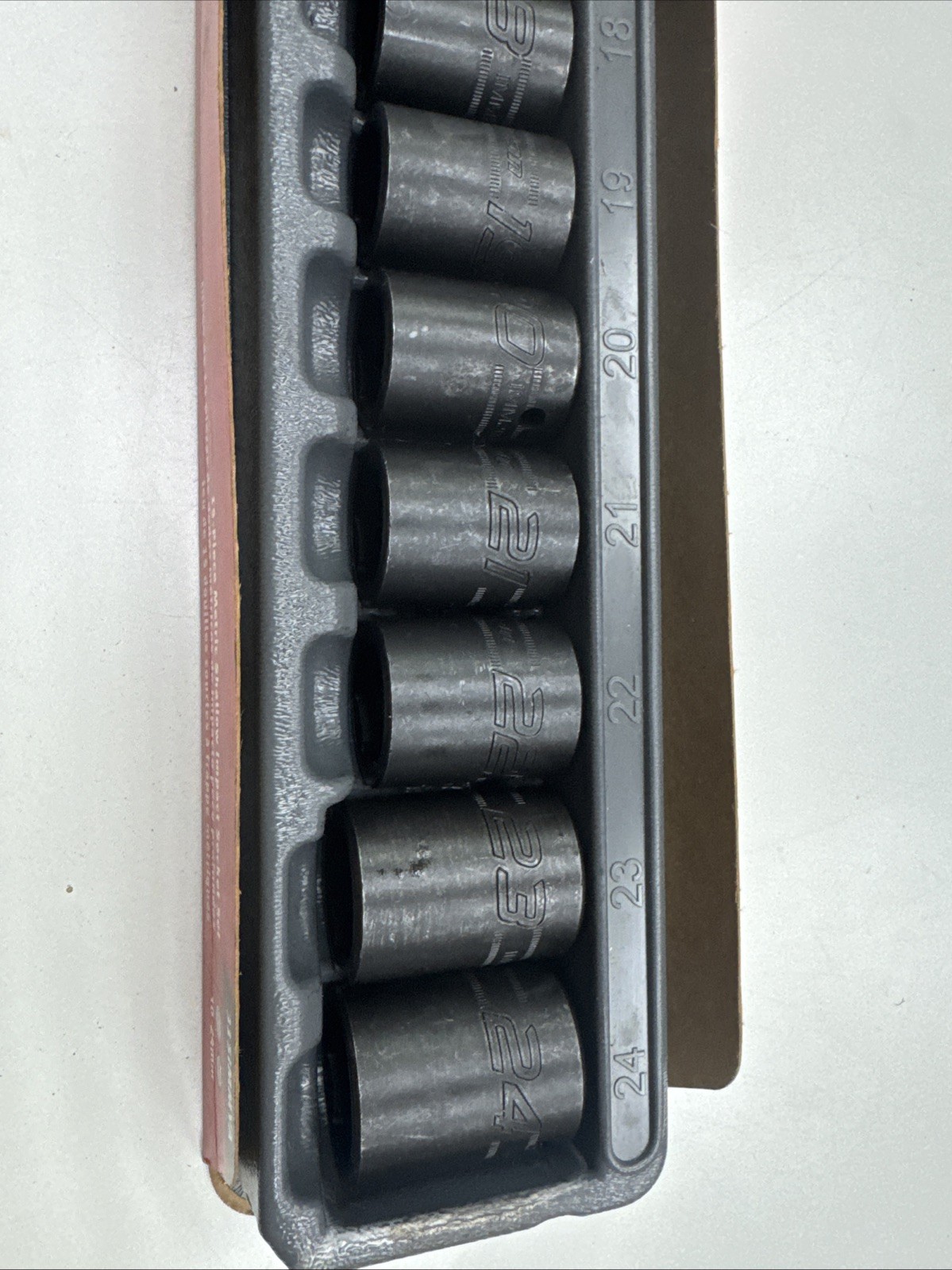 Snap-on 315IMMYA 1/2” Drive 15pc Metric Shallow Impact Socket Set 10-24mm Sealed