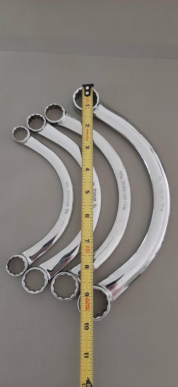 Snap-On HALF MOON SAE 12pt Point Wrench Set 9/16 to 15/16 CX1820 2024 2226 2830
