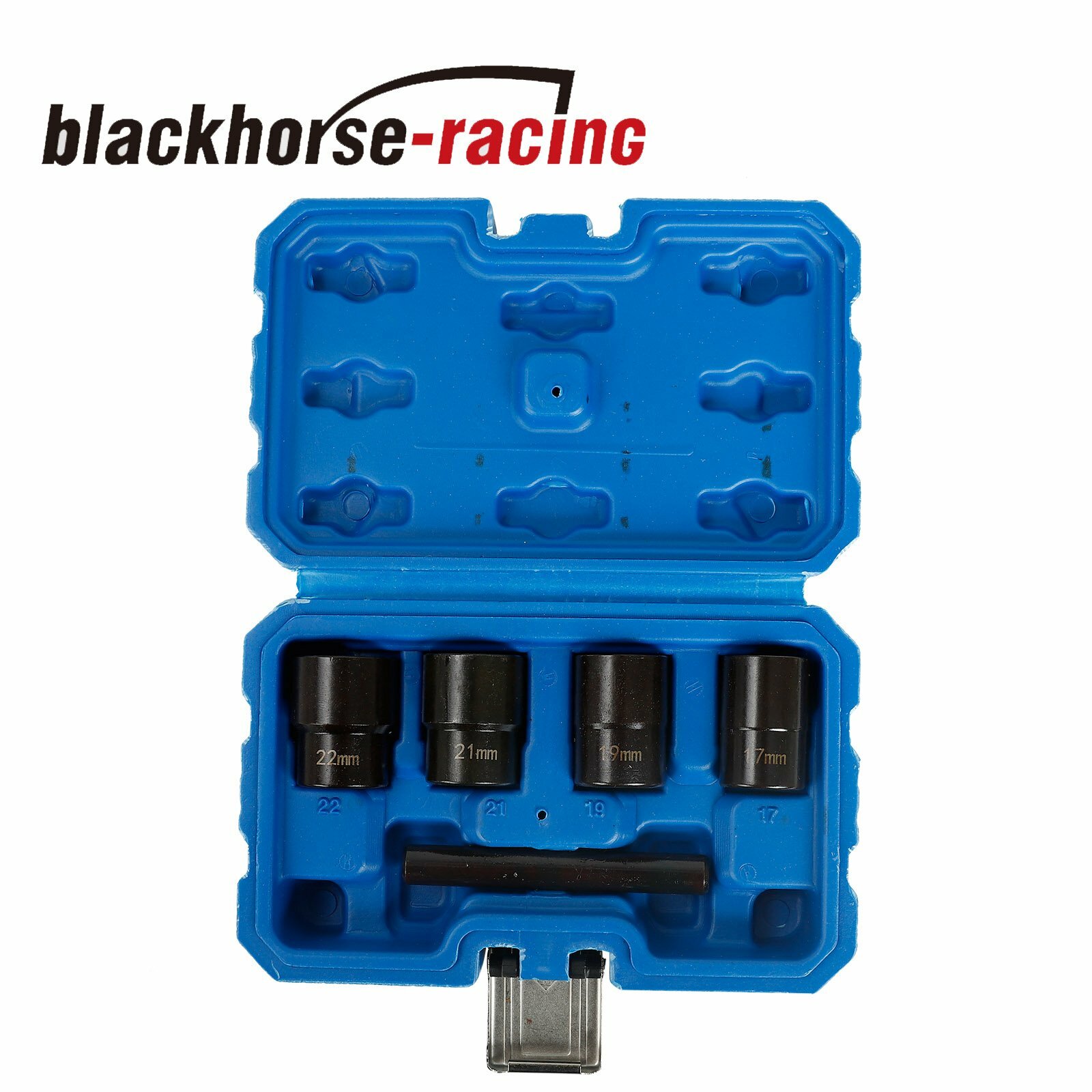 5Pcs Twist Socket Set 4 Damaged Worn Lug Nut & Lock Remover 17,19, 21, 22MM