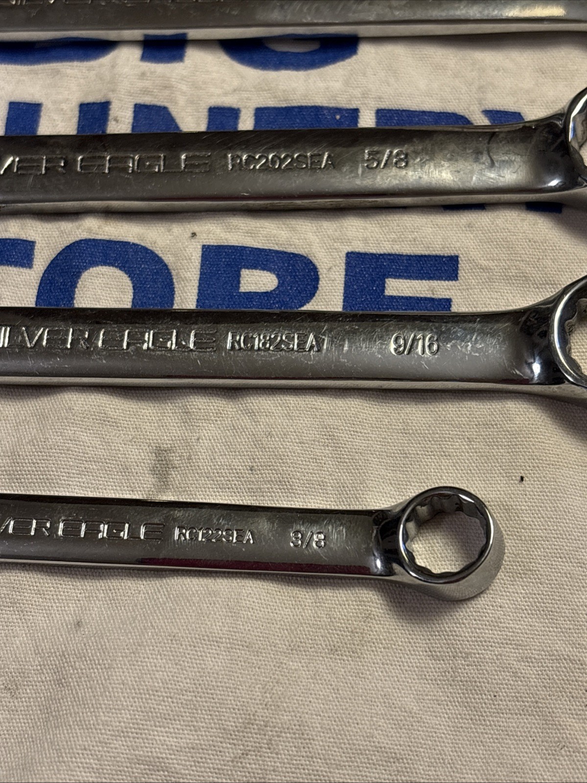 Silver Eagle 5pc SAE 12pt Combination Wrench Set 3/8″ – 3/4″ RC***SEA