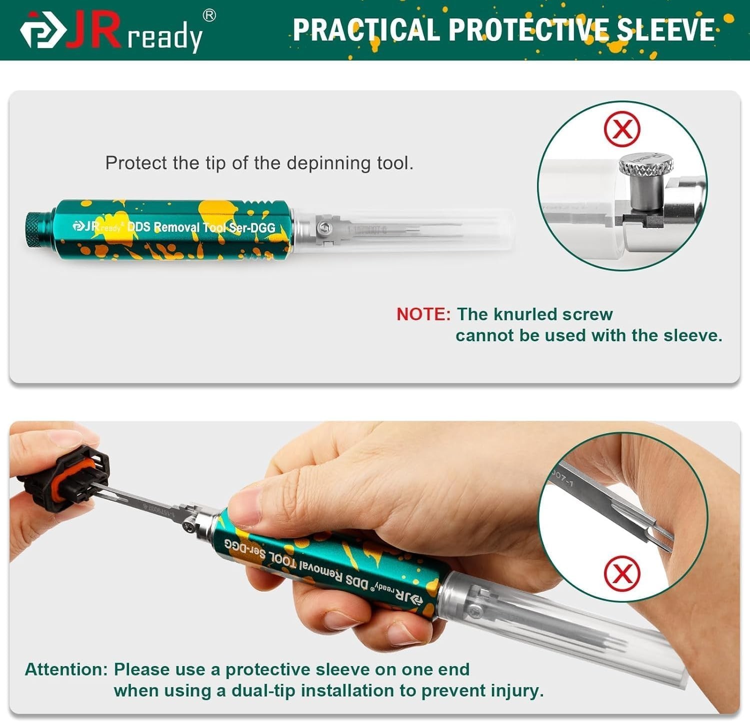 Versatile Dual-Head Terminal Extraction Tool Kit for Deutsch & Molex Connectors