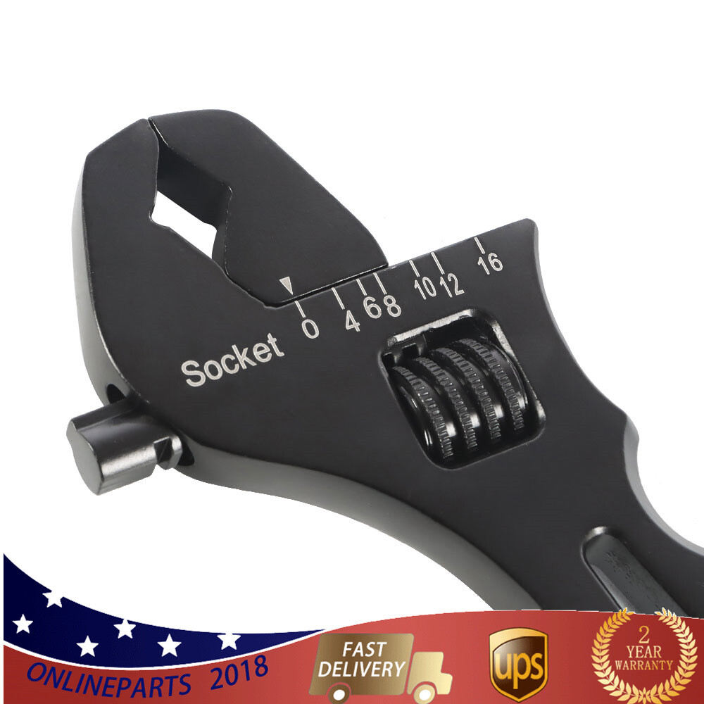 3AN-16AN Adjustable An Fitting Wrench Aluminum For An Hose Adapters Ends Spanner