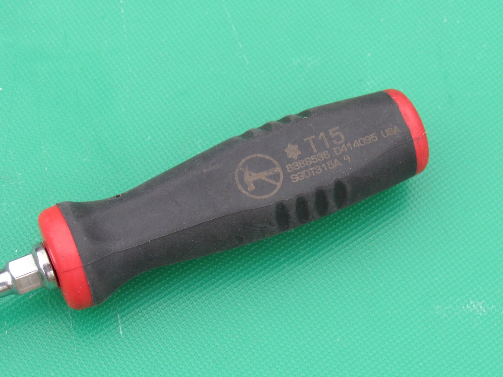 SNAP ON SGDT315A T15 BLACK RED MINI SOFT GRIP HANDLE TORX SCREWDRIVER SGDT315 15