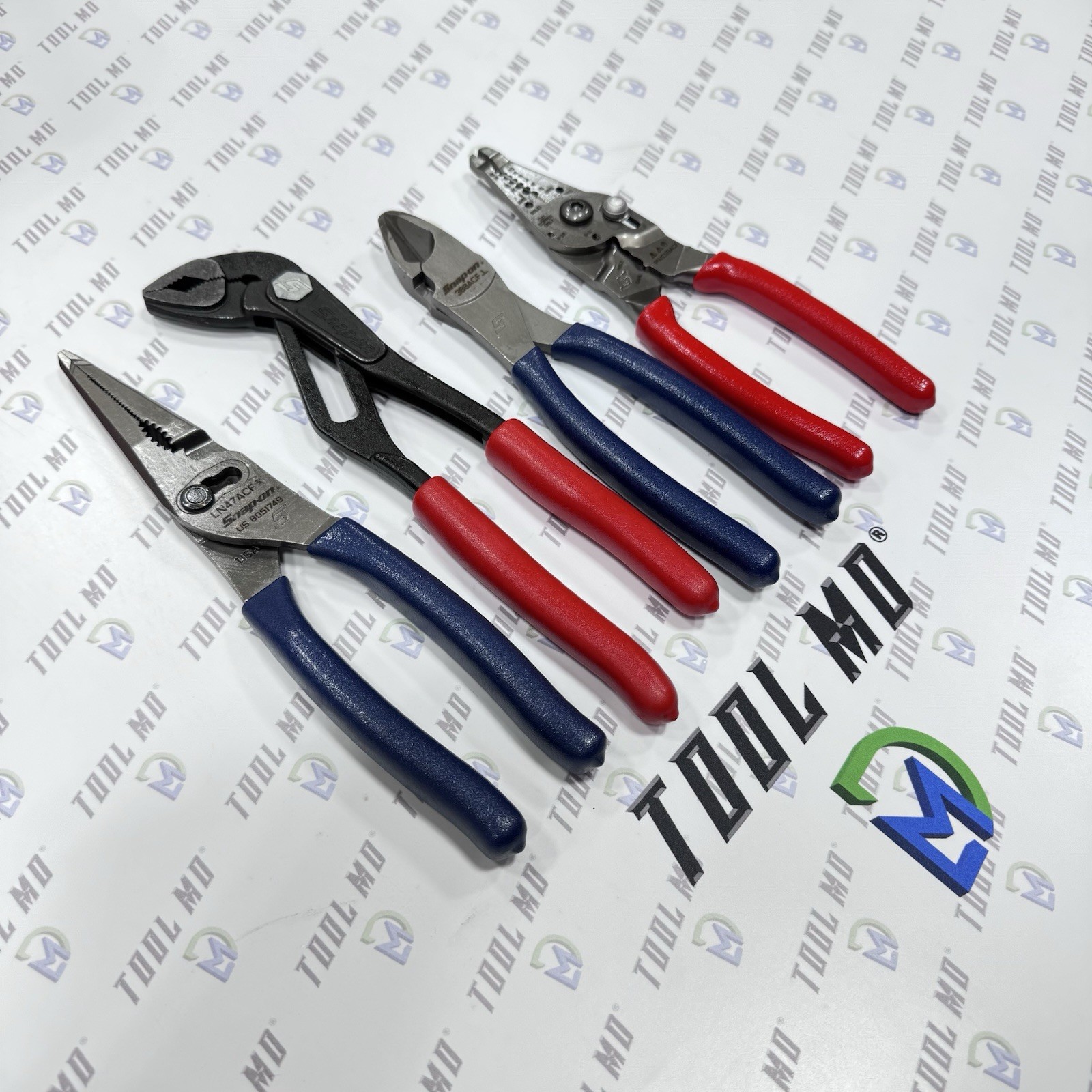 Snap-on Tools USA NEW 4pc Assorted Colors Plier Set PL4TGKB1