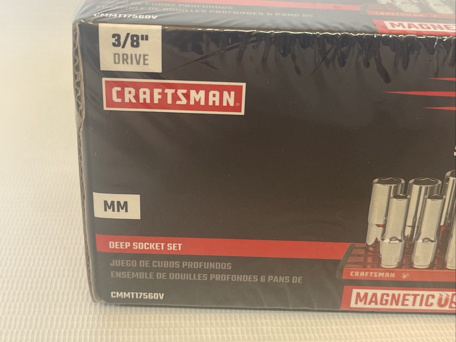 12 Pieces CRAFTSMAN V-Series METRIC MM Deep Socket 3/8″ Drive 6 Point CMMT17560V