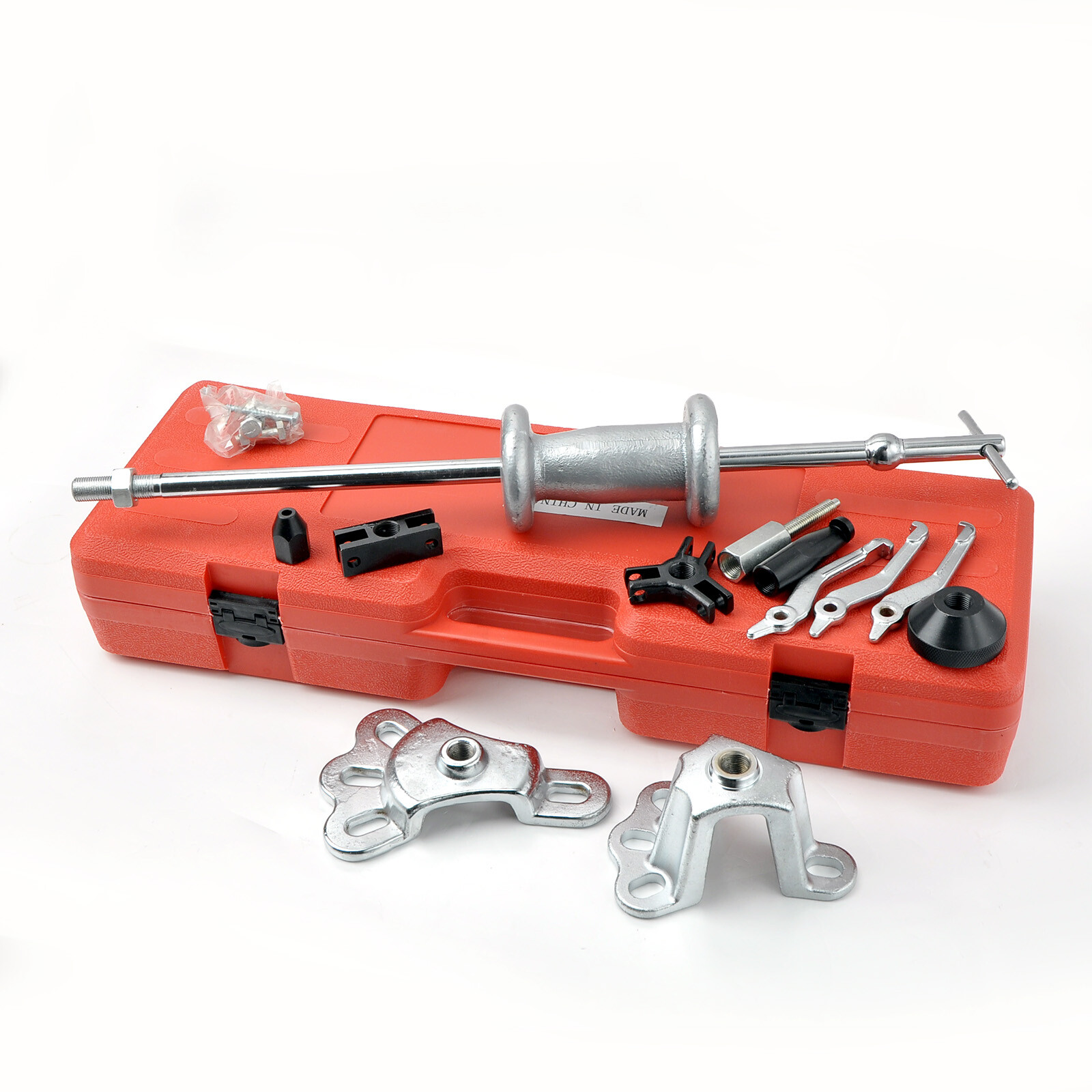 17pc Wheel Puller 5lb Slide Hammer Internal External Puller Hub Dent US Stock