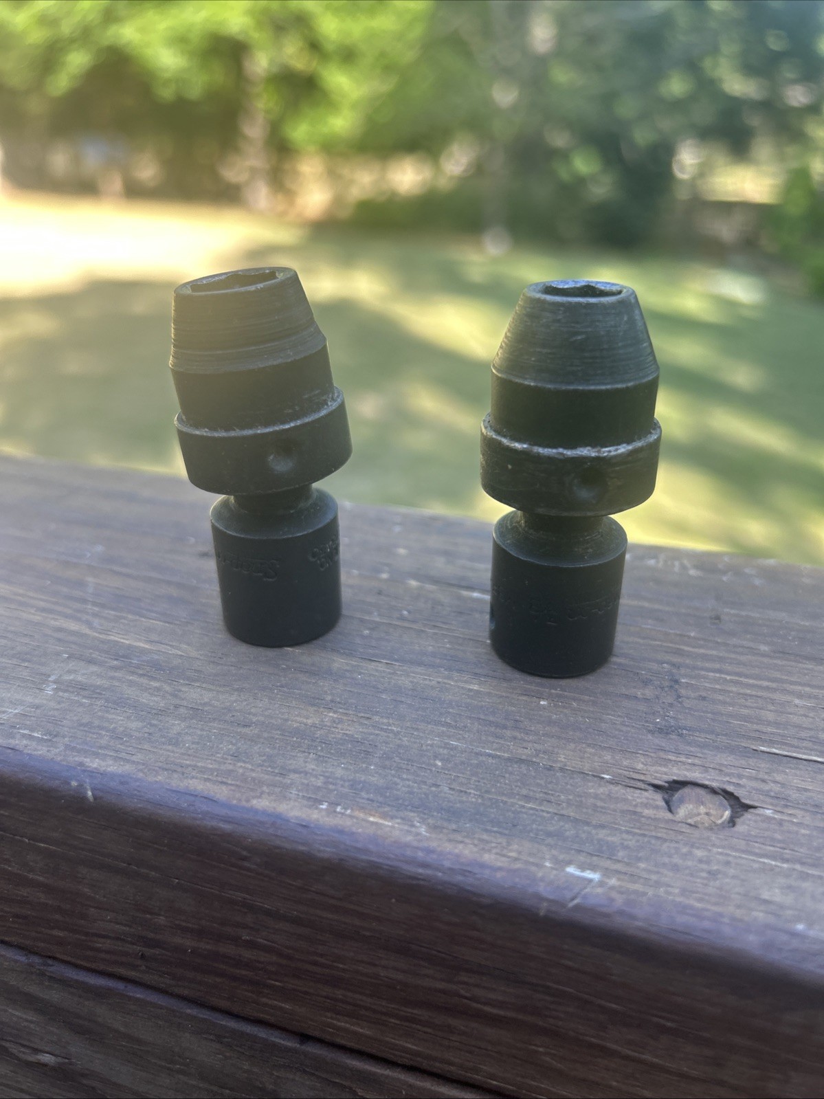 Snap-On 3/8” Drive Shallow Standard 6 Point Swivel Sockets 7/16” And 3/8”