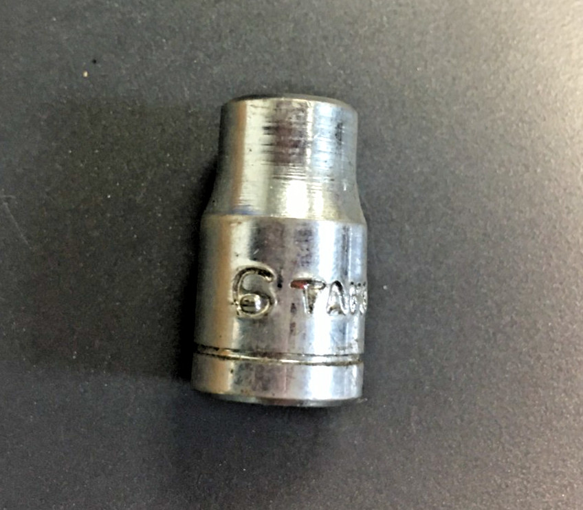6MM SOCKET, 6 POINT, 1/4″ DRIVE, CHROME FINISH, TAIWAN