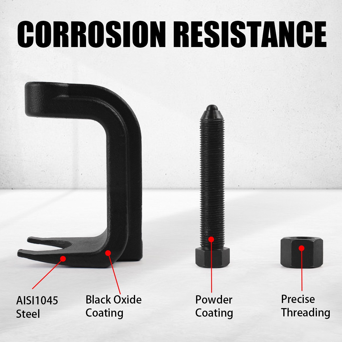 Black Ball Joint Separator for Cars Trucks SUVS Ball Puller Extends Up to 2 3/8″