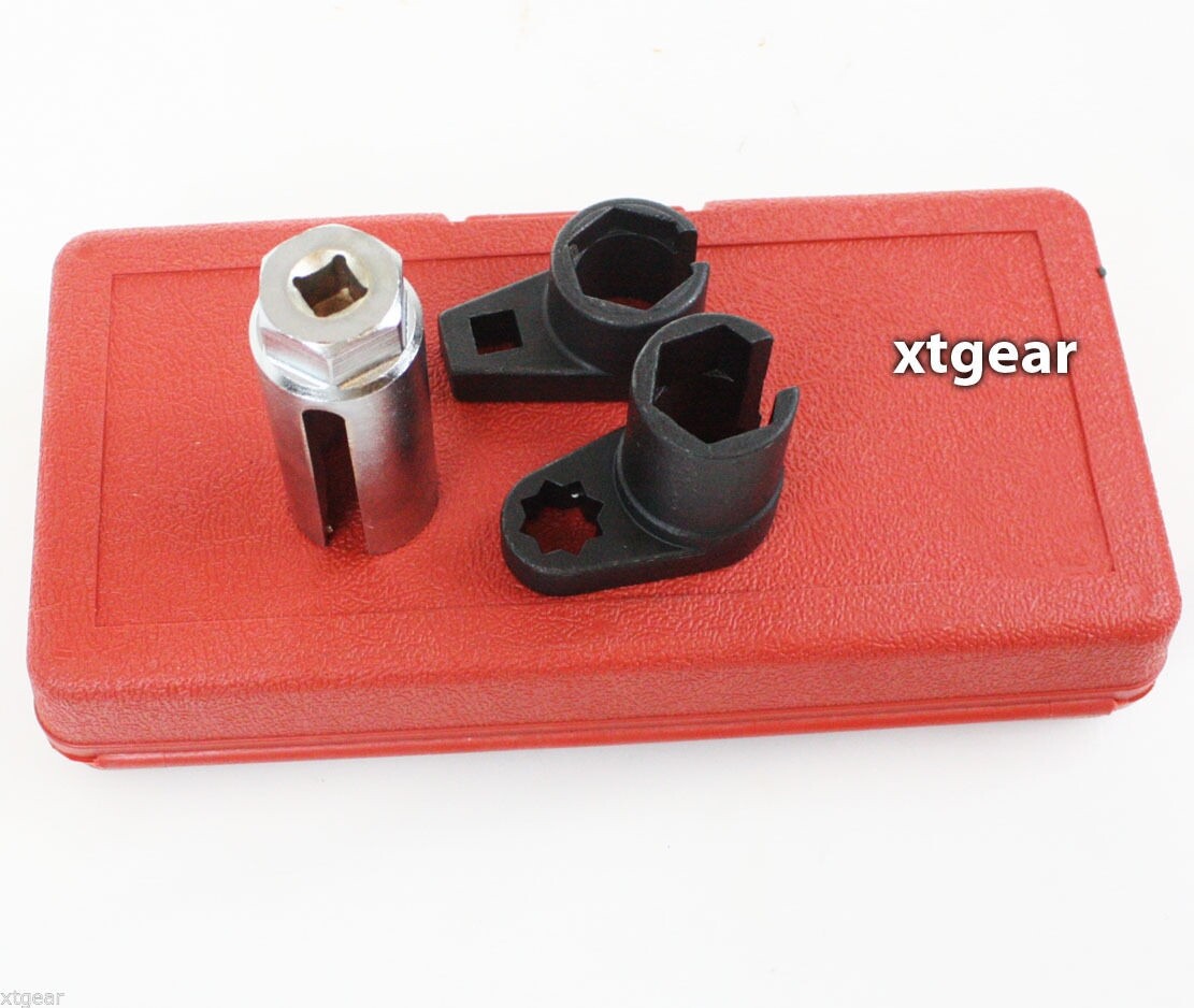 3 pc Oxygen Sensor Socket Wrench O2 Tool Set Auto