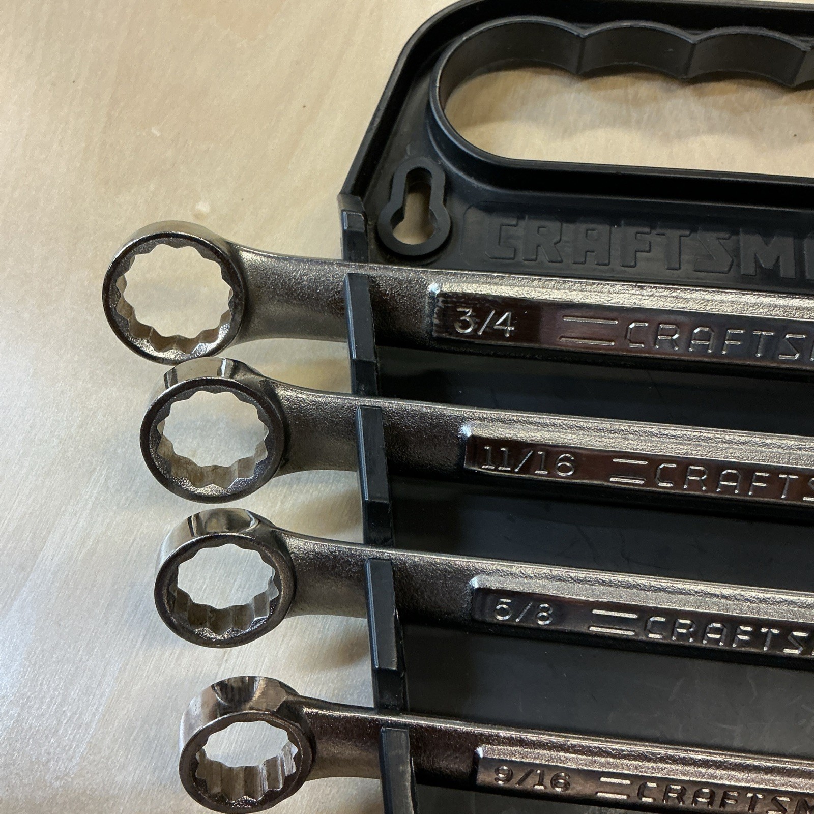 Craftsman USA 9 Pc 5/16”~3/4”Combination12 Pt Wrench Set VA SERIES FREE SHIPPING
