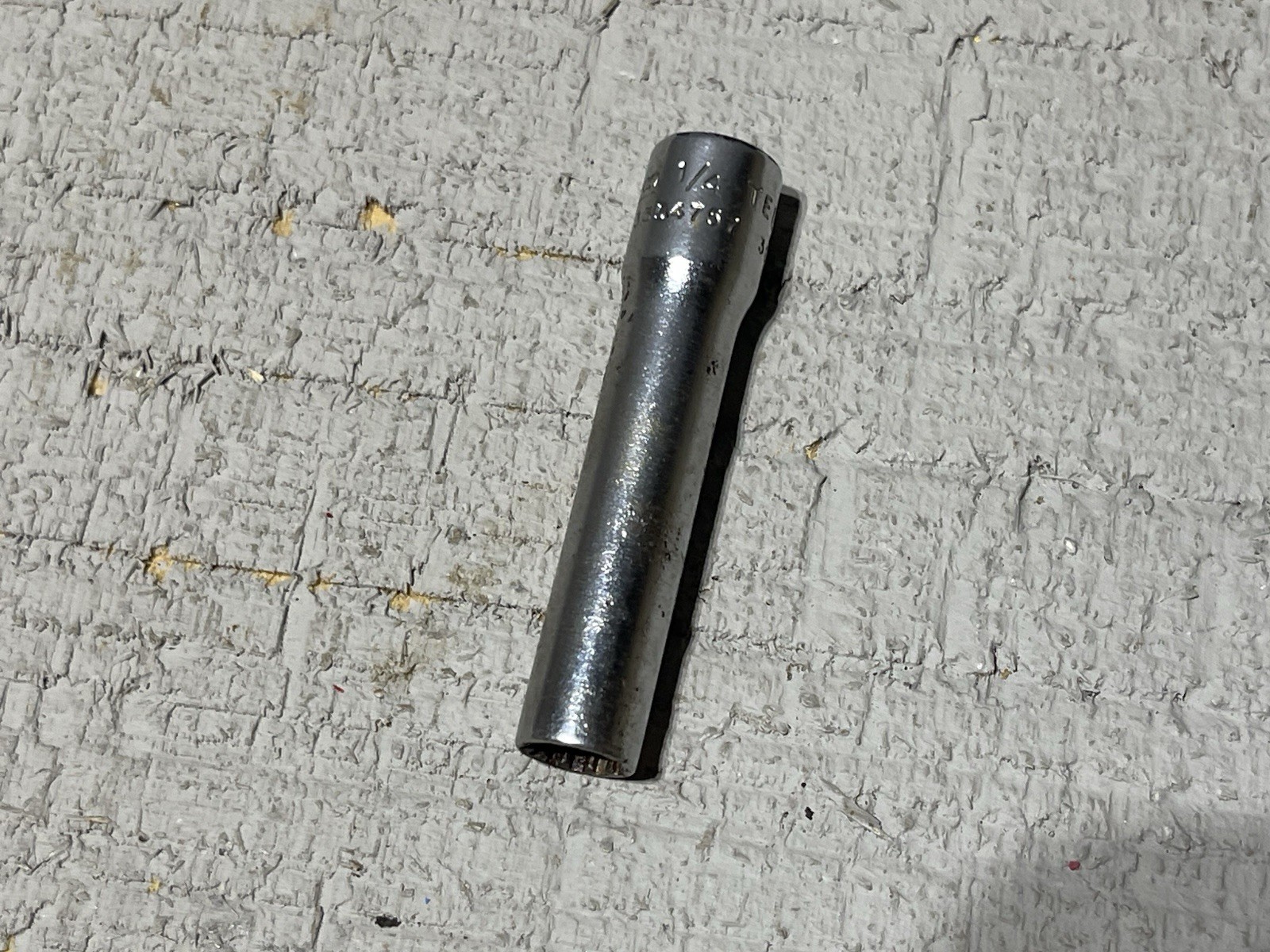 Snap On 1/4″ Deep Socket 1/4″ Drive Spline Drive TEL8 #8 Hex USA READ!