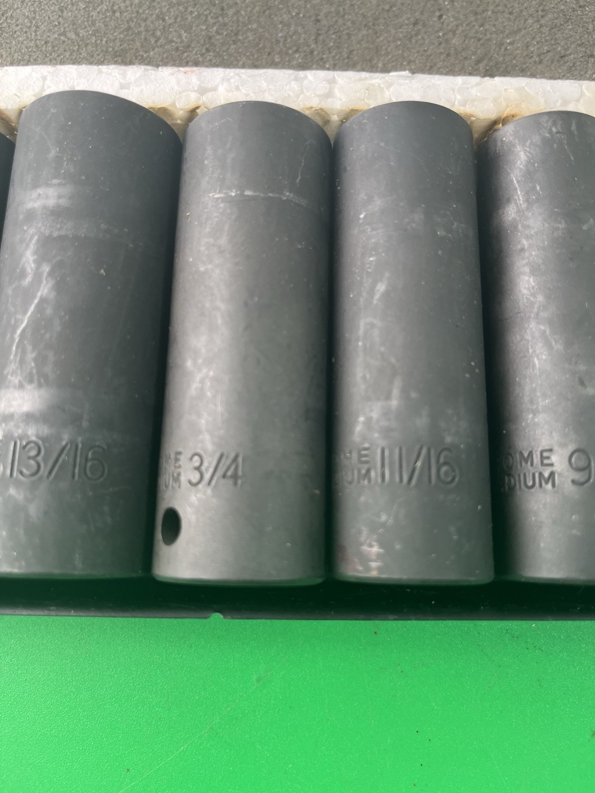 VTG Pittsburgh Chrome Vanadium 10 Pc Black Socket Set Complete