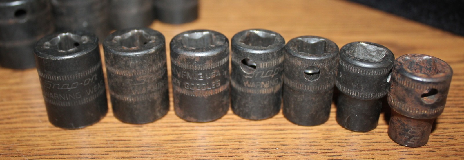Snap On 6 pt IMFM 3/8″ Dr. 12 pc. Impact Shallow Socket Set 8mm-21mm – NO 10mm
