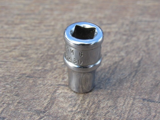 SNAP ON 6MM TMM6 1/4″ DRIVE METRIC 6 PT SHALLOW CHROME SOCKET 6 MM TMM UNDERLINE