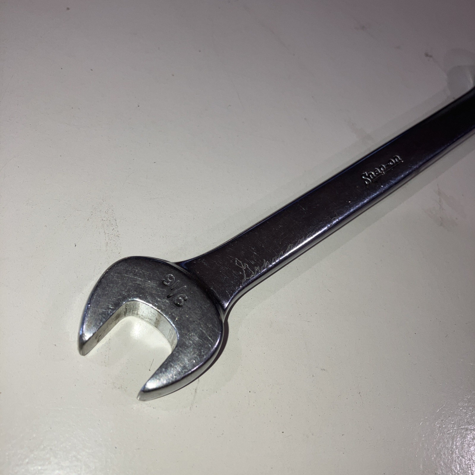 Snap-on Tools RXS18 9/16″ 6-Point SAE Open-End/ Flare Nut Wrench USA SHIPS FREE