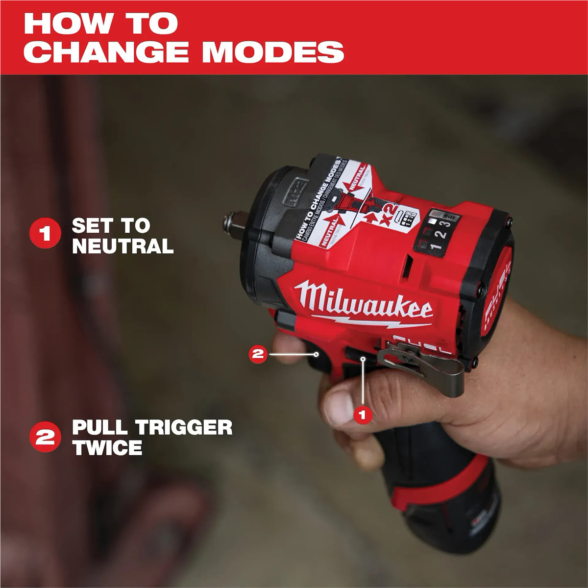 Milwaukee Tool M12 FUEL Stubby 1/2″ Impact Wrench Kit