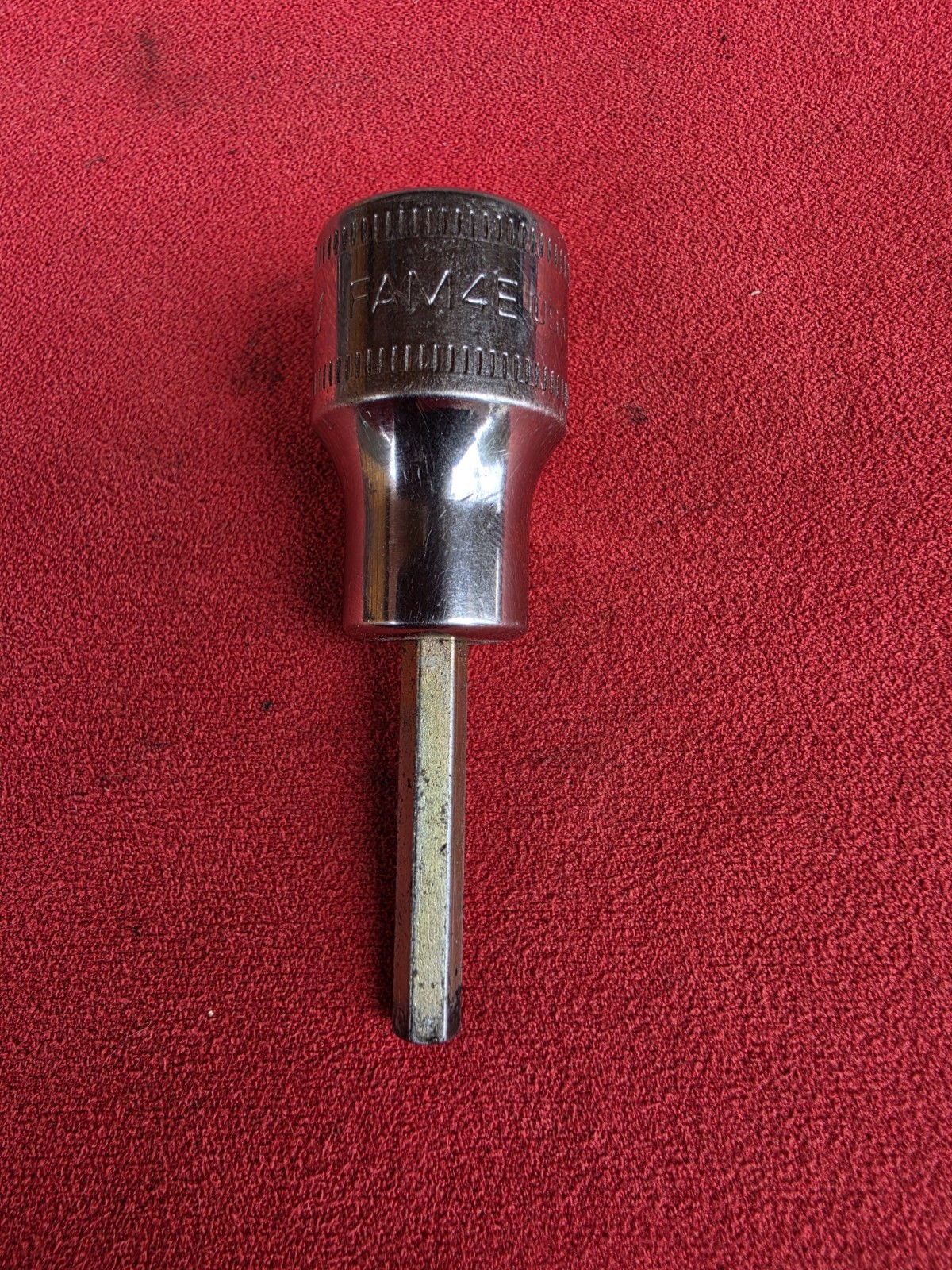 Snap On FAM4E 3/8″ Drive Metric 4mm Hex Bit Chrome Socket