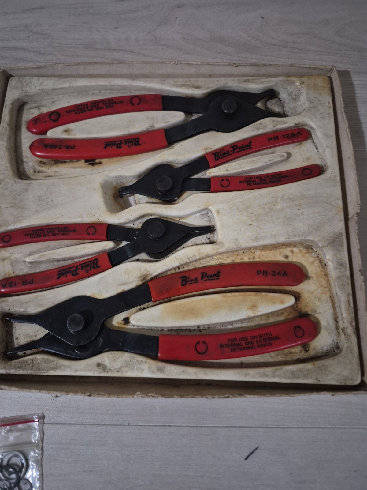 Blue-Point Snap Ring Pliers Set x4 USA With Original Box