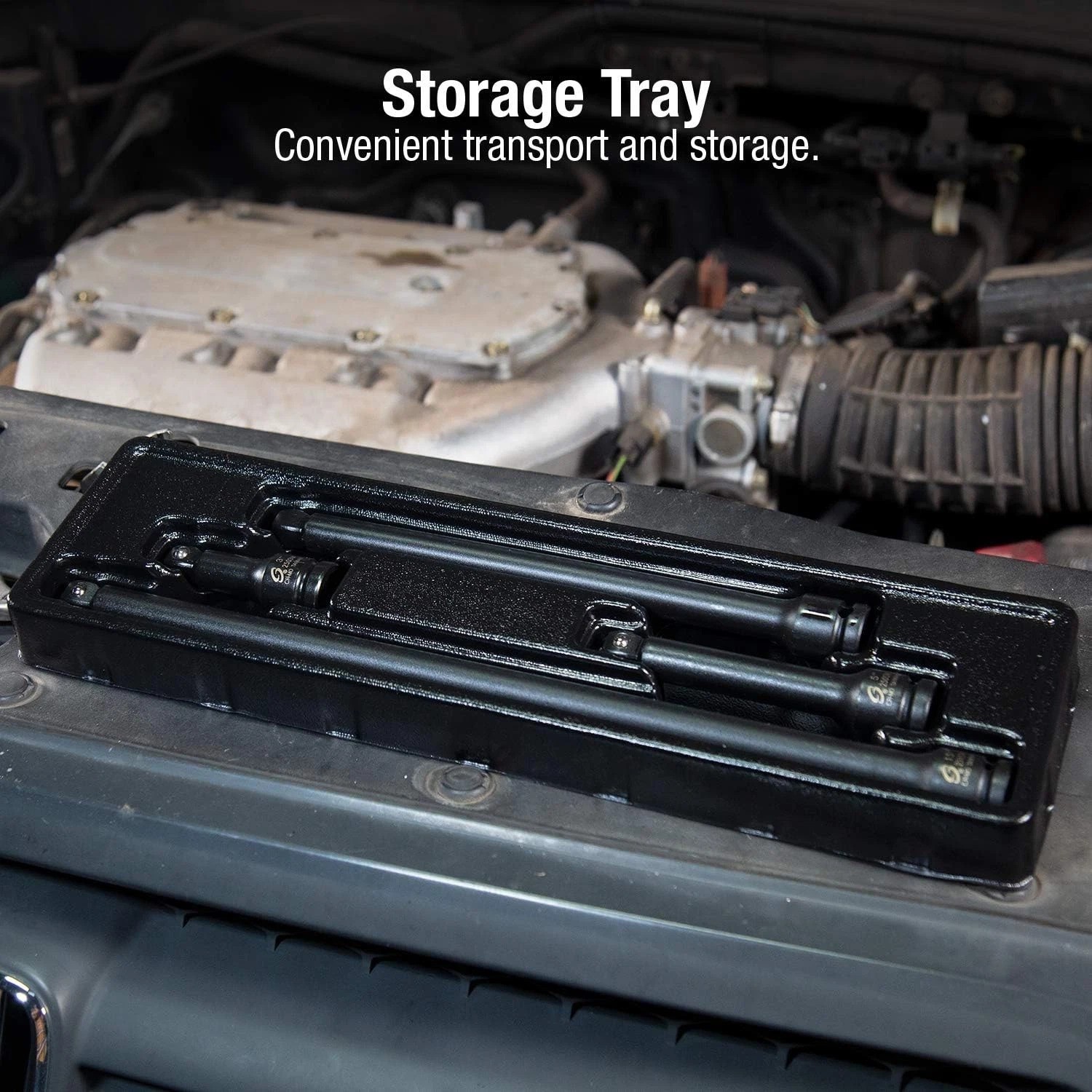 Professional 1/2in Drive Impact Extension Set – Wobble Design & Storage Tray