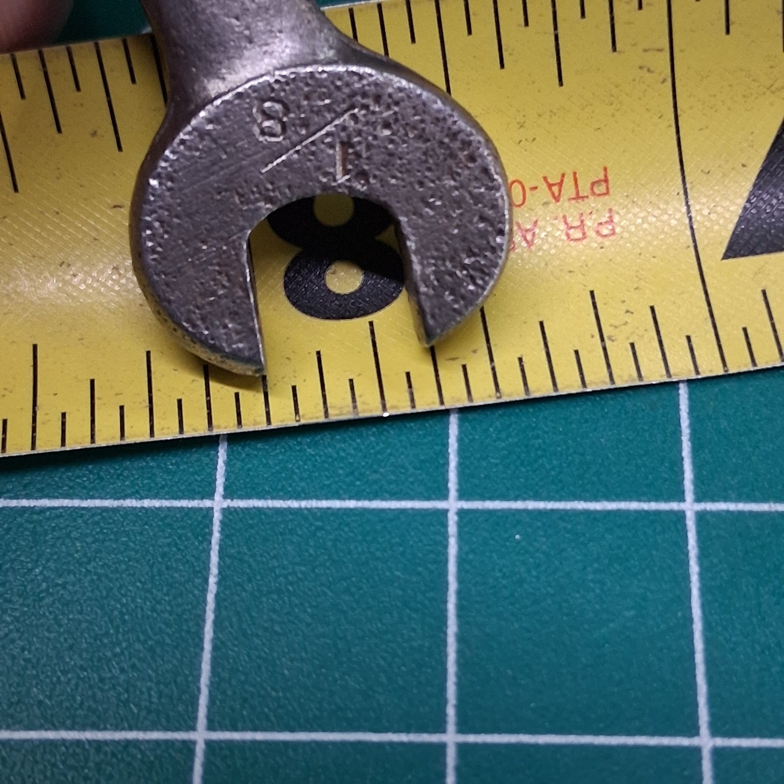 Vintage W&B 13/32″ x 5/16″ Drop Forged SAE 3″ Double Open-End Wrench