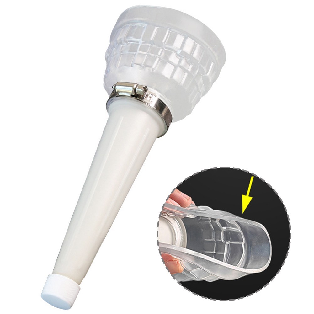 Vehicle Wrench Filter Removal Tool gentle Rubber Oiling Funnel Oil White
