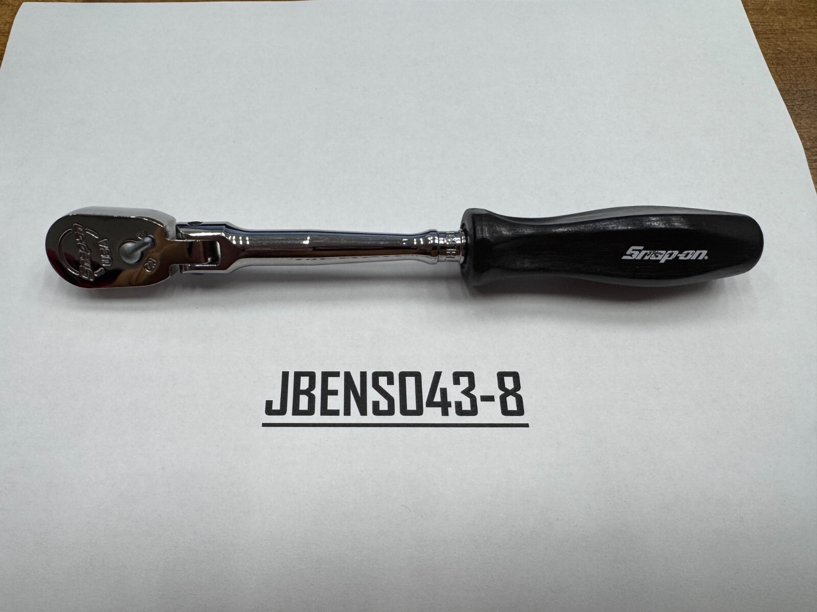 Snap-on Tools NEW BLACK 1/4″ Drive Hard Grip Long Flex Head Ratchet THLFD72BK