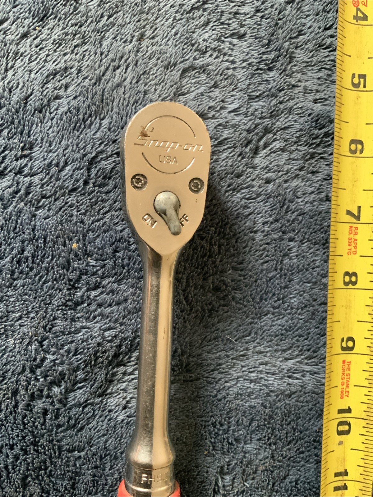 Snap On Fh936a, 3/8”’drive Soft Grip Ratchet…works Fine….used….