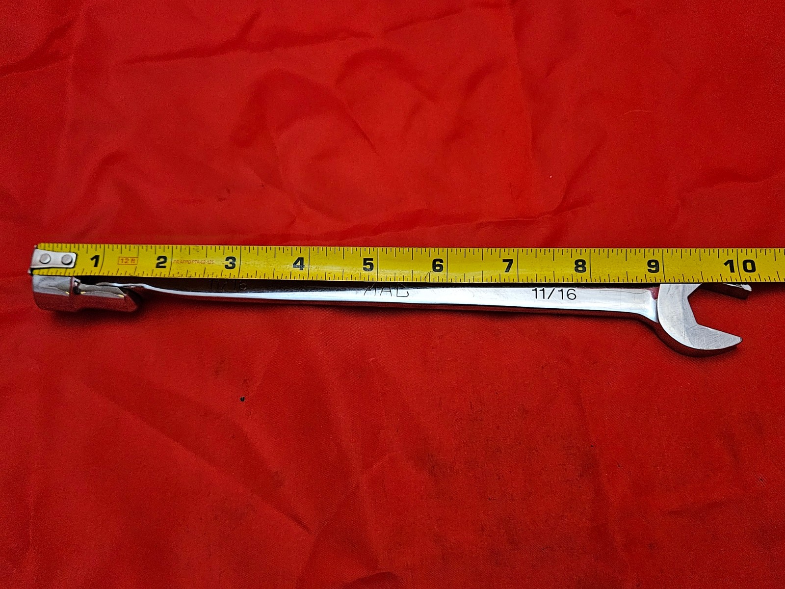 MAC CLF22R 11/16″ 12 Point Flex Head Combination Wrench Open Box End USA S1