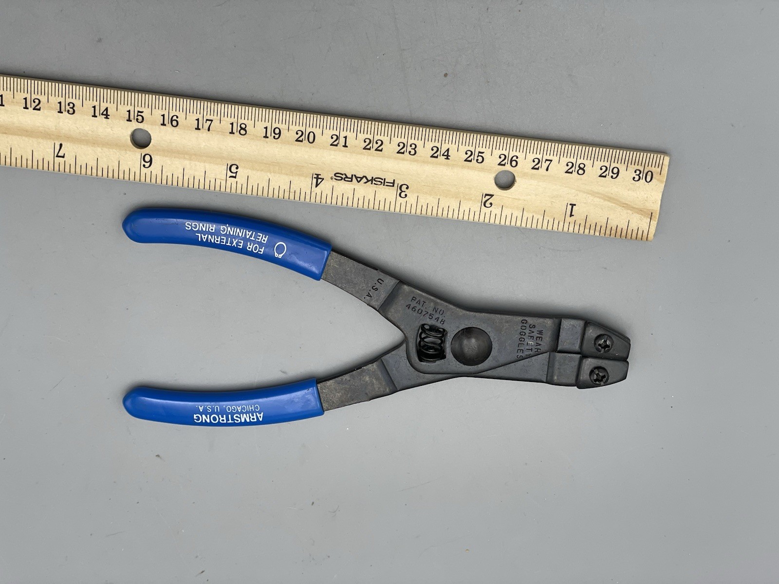 Armstrong No. 68-067 Blue Point Retaining Ring Pliers Set 6 inches USA Made