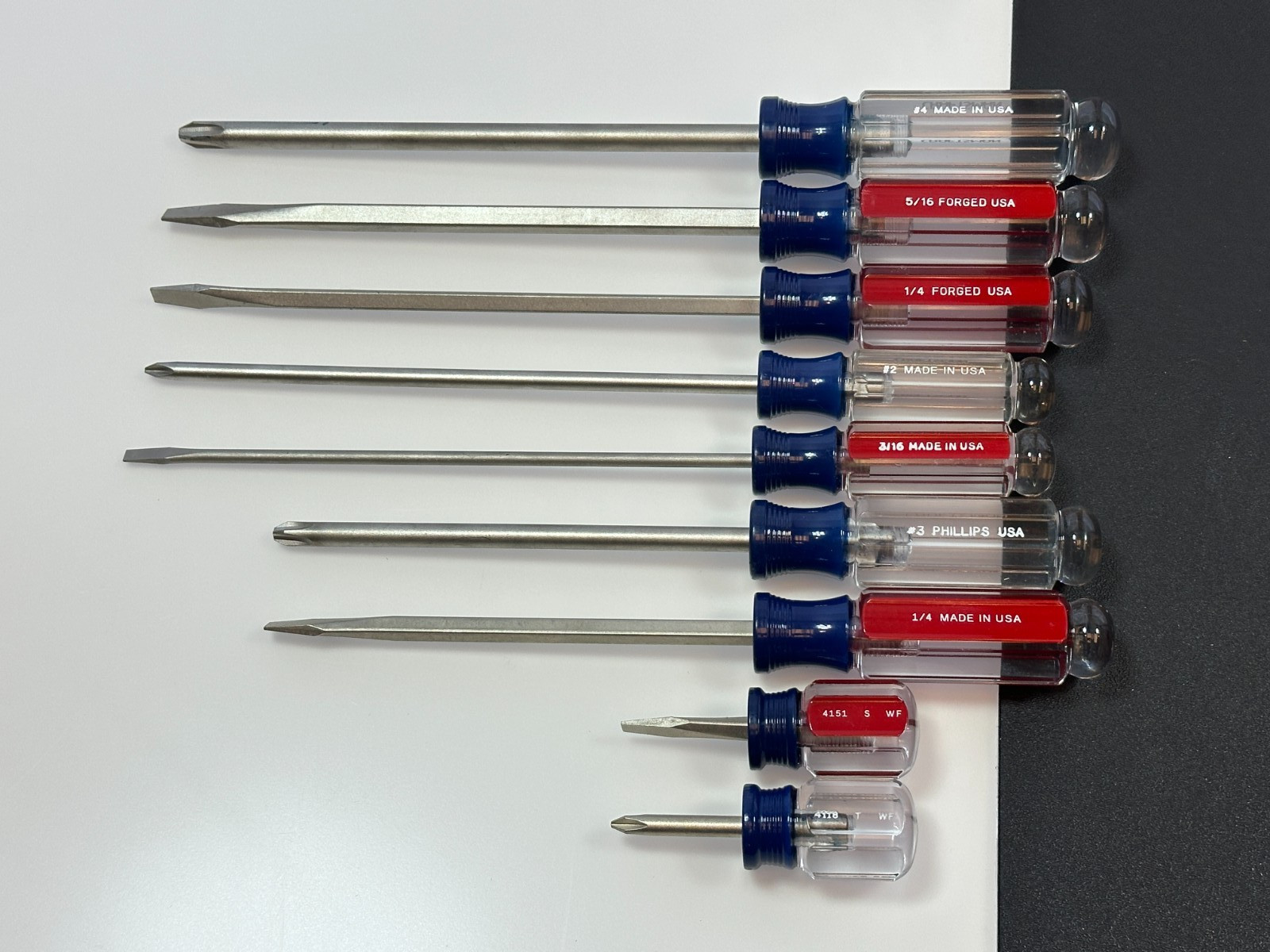 🇺🇸 Craftsman USA WF 9pc Phillips & Flat Slotted Screwdriver Set, NEW OLD STOCK