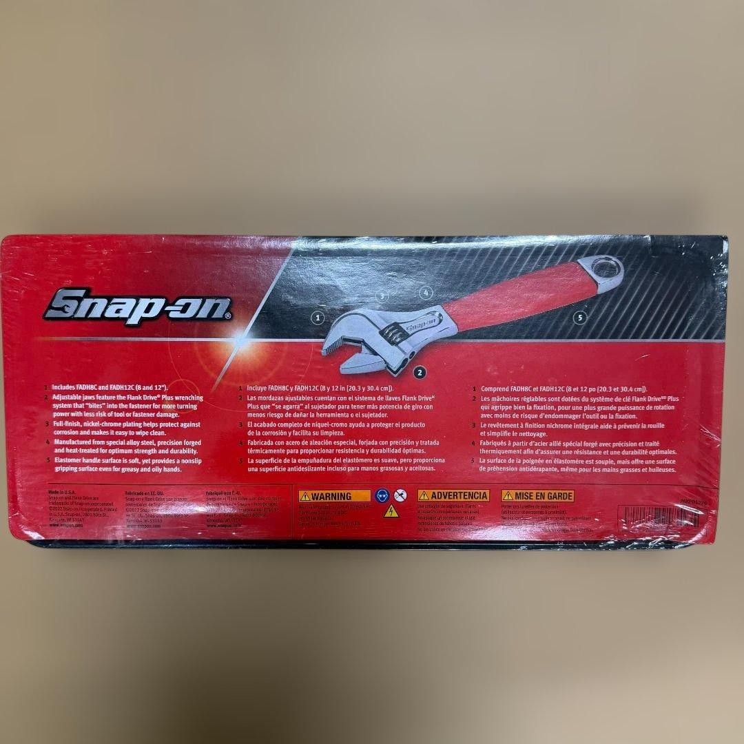 Snap-on adjustable wrench set 8 inches 12 inches