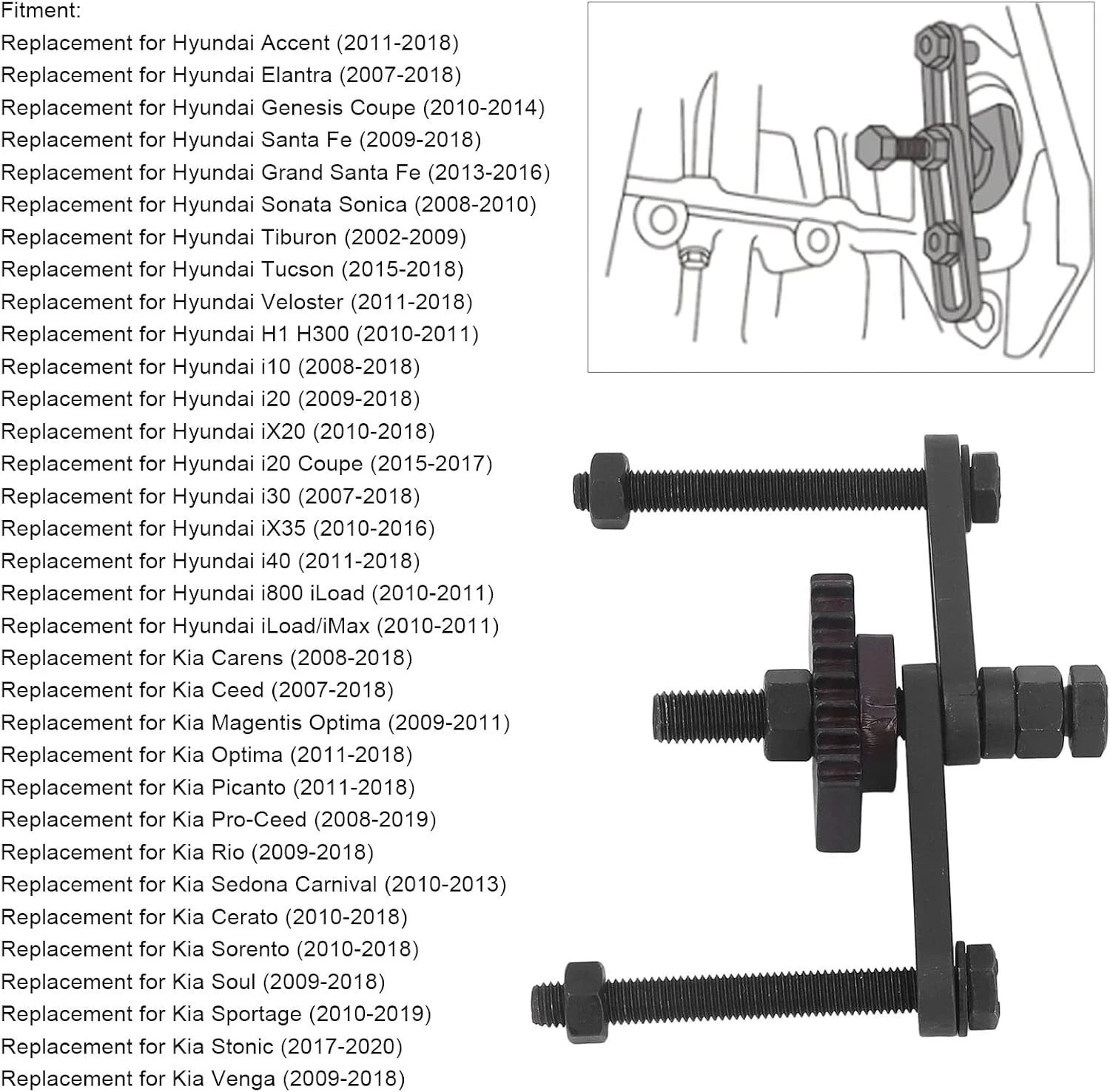 FOR HYUNDAI, KIA 1.0 1.2 1.6 2.0 2.4 ENGINE FLYWHEEL LOCKING TOOL 09231-2B100