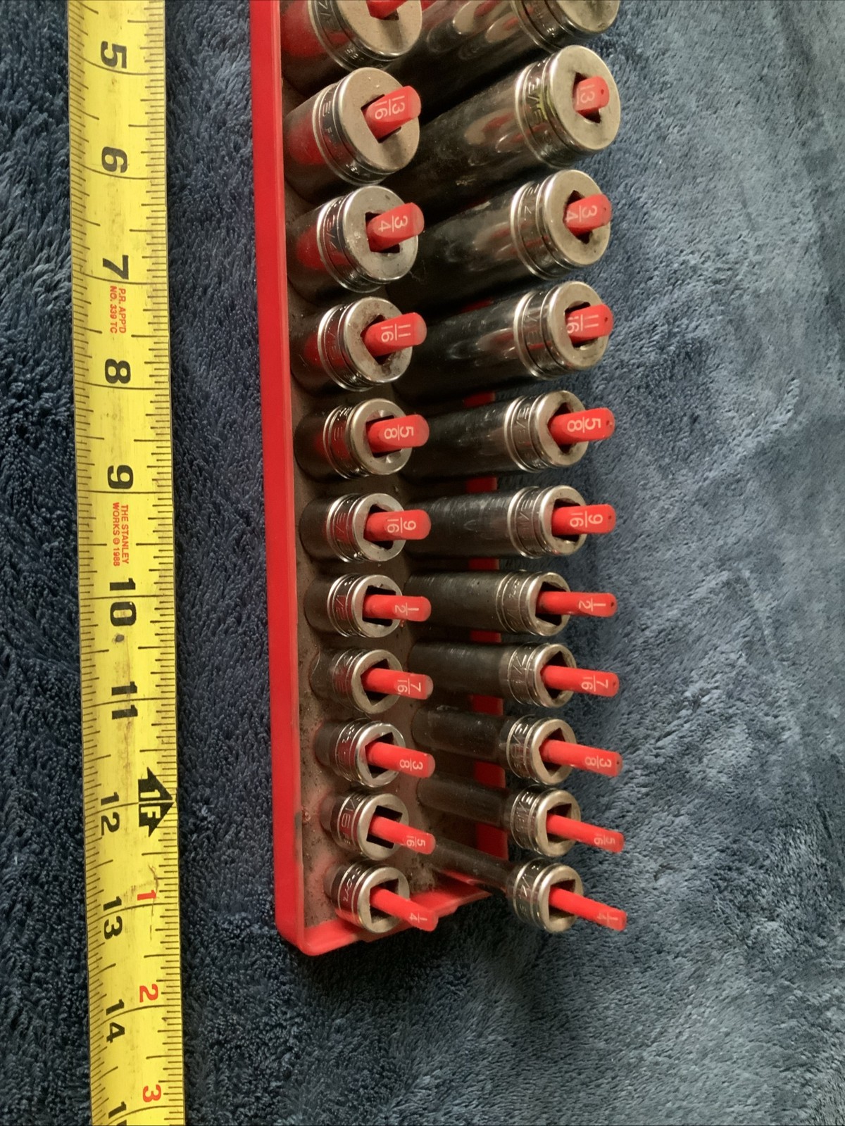 Snap On 3/8” Drive Deep And Shallow Socket Set, Sae, 6pt…..see Pics For Sizes….