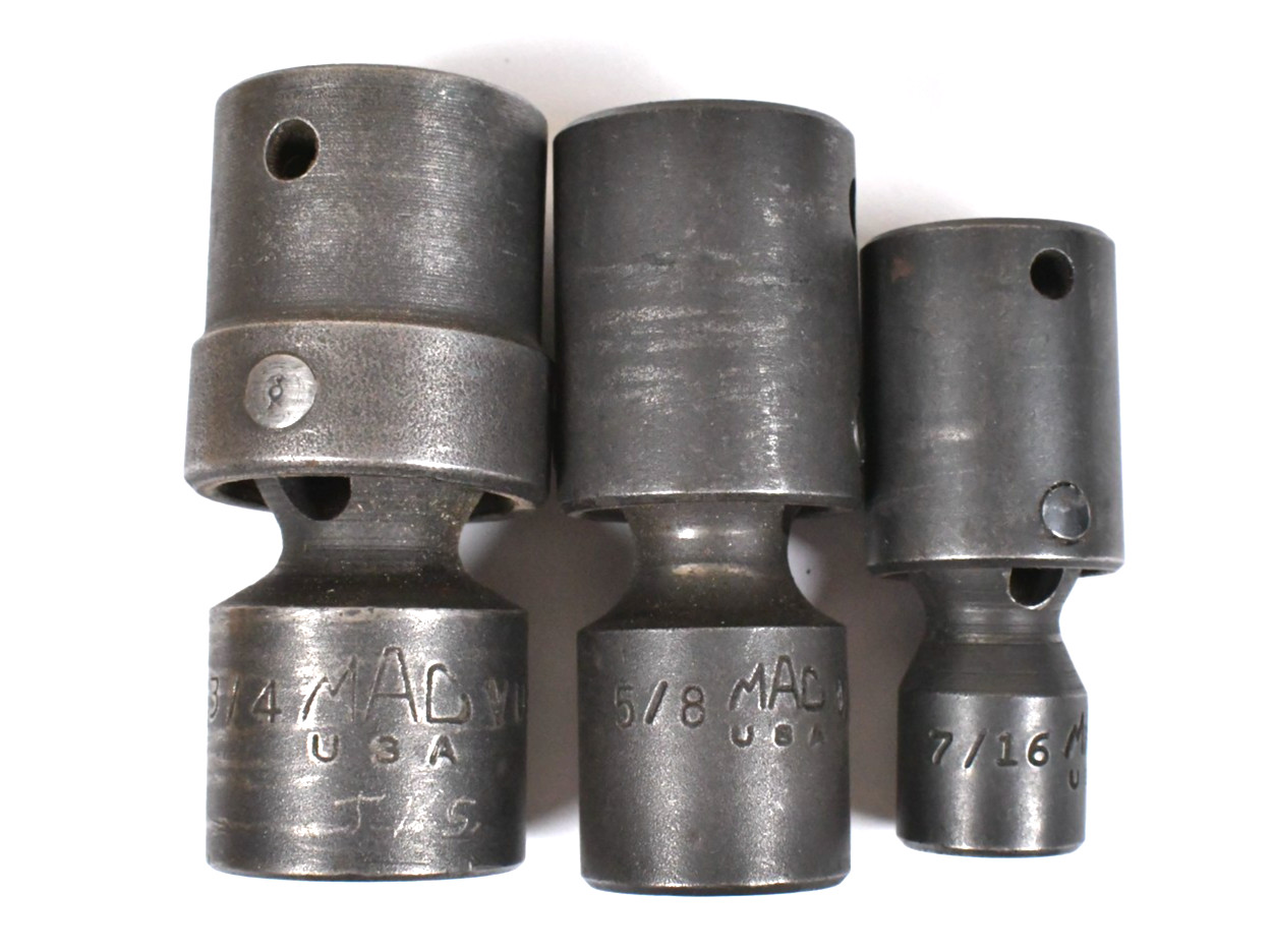 2x MAC Tools 1/2″ Inch Drive 6-Point Hex Flex Impact Sockets 3/4″ & 5/8″ + Bonus