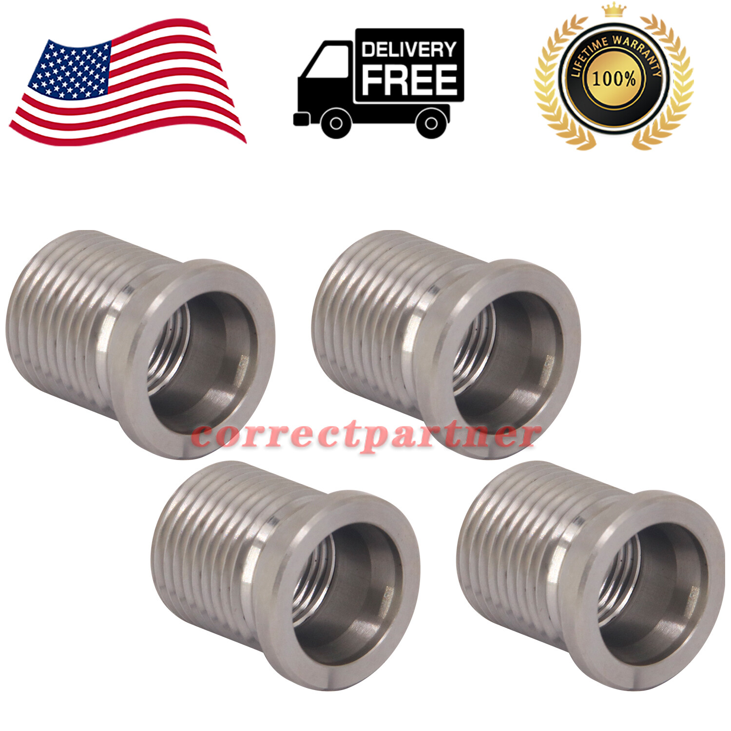 14mm Spark Plug Port Inserts CAL389-100 4. 6L 5. 4L 6. 8 V-10 For Ford Triton *4