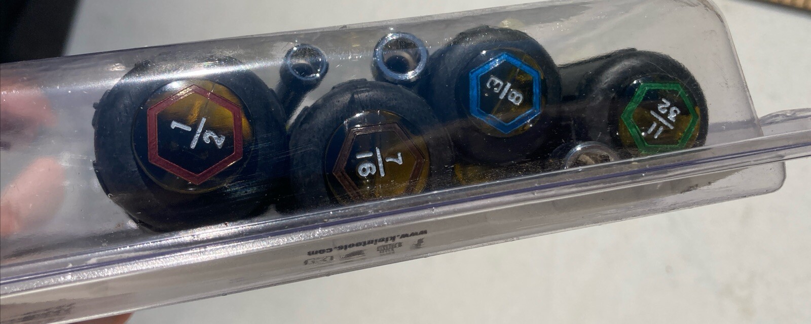 NEW Klein Tool 7 Piece Hollow Shaft Nut Driver Set # 631 SAE Color Coded Handles