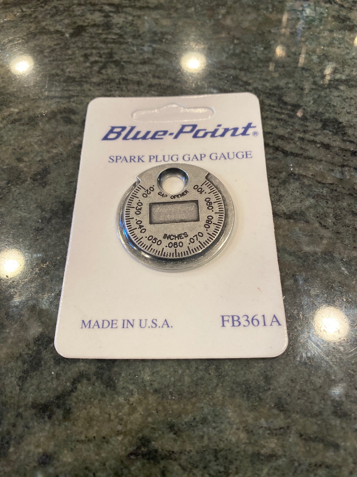Blue Point by snap on fb361a spark plug gap gauge sealed