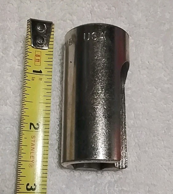 3/8″ DRIVE 7/8″ × 2-1/2″ LONG OXYGEN SENSOR SOCKET SAE USA 🇺🇸