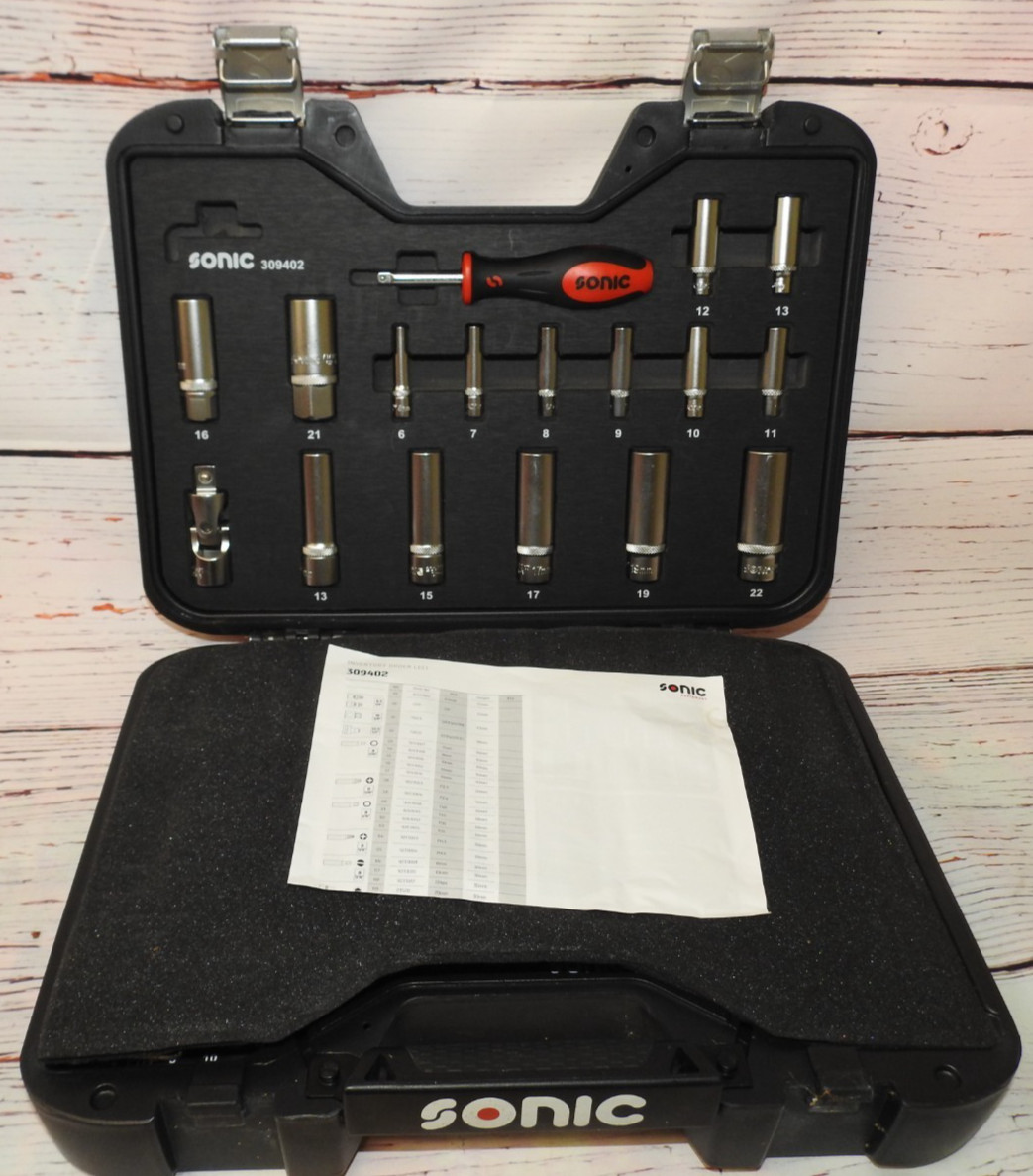 Sonic 309402 95 piece metric combination 1/4″ and 1/2″ Ratchet and socket set