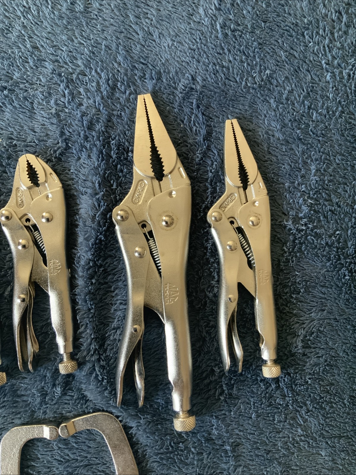 Mac Tools 9pc Locking Pliers/ Vice Grips….all Work….see Pics….