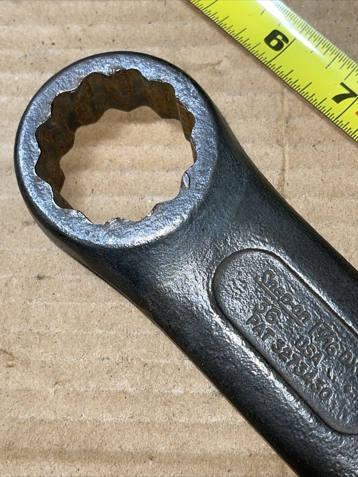 Vintage Snap-on Tools USA DX146 1-7/16 In SAE Slug Striker 12 Point Box Wrench