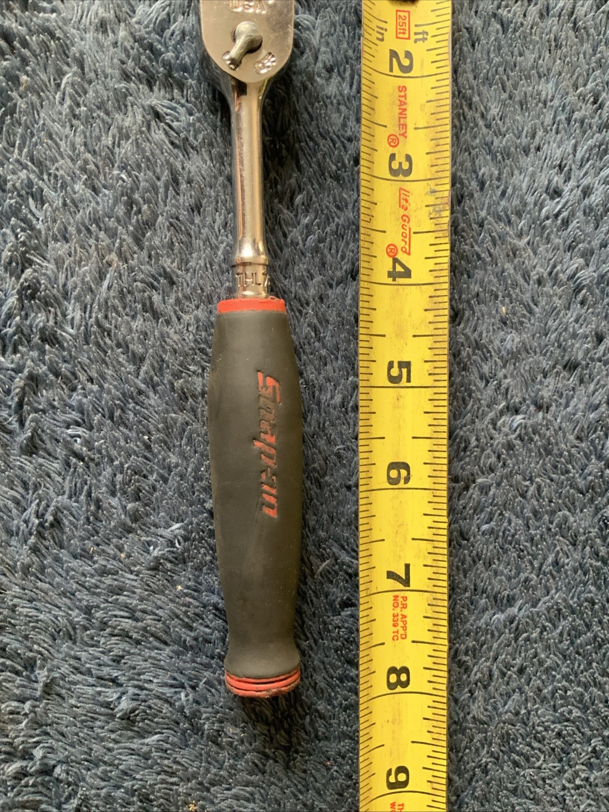Snap On Thl72, 1/4” Drive Soft Grip Ratchet…..red…….works Fine….