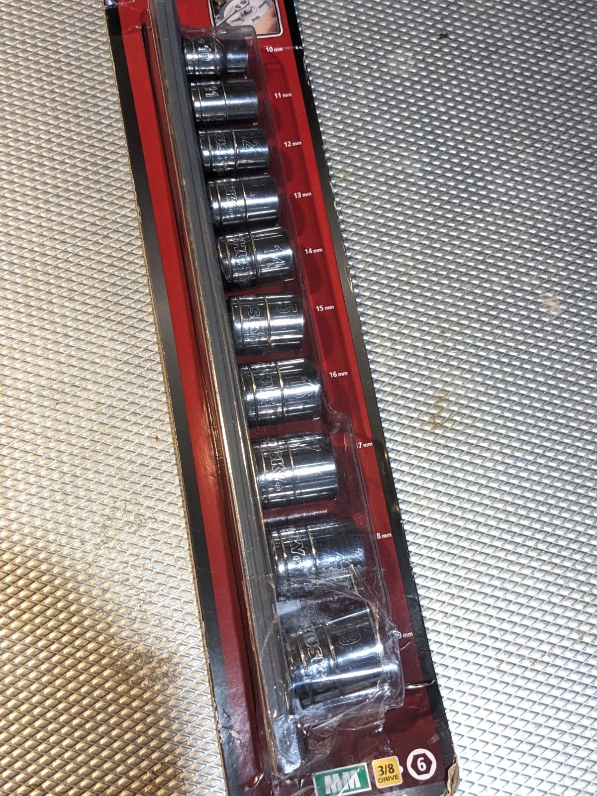 Husky 3/8 In. Drive Standard Metric 10-Piece Socket Set Chrome