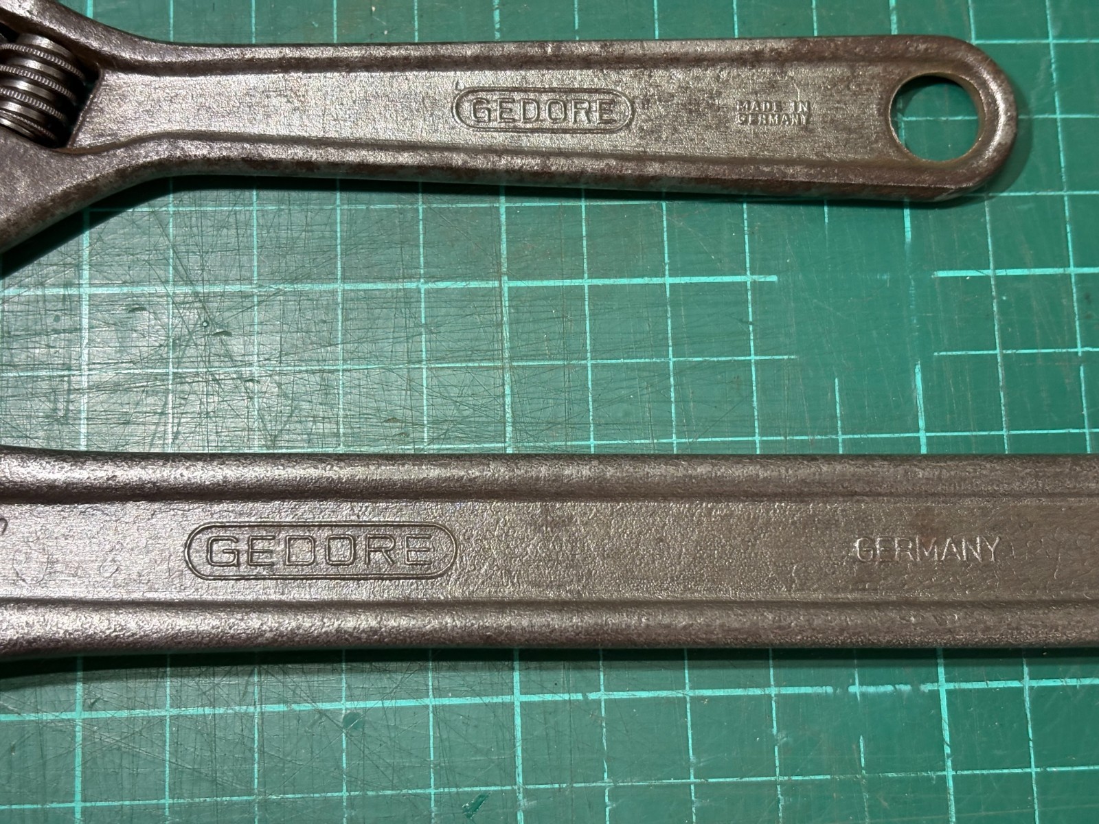 Vintage Pair of Adjustable Spanners Gedore Made In Germany 10″ + 6″